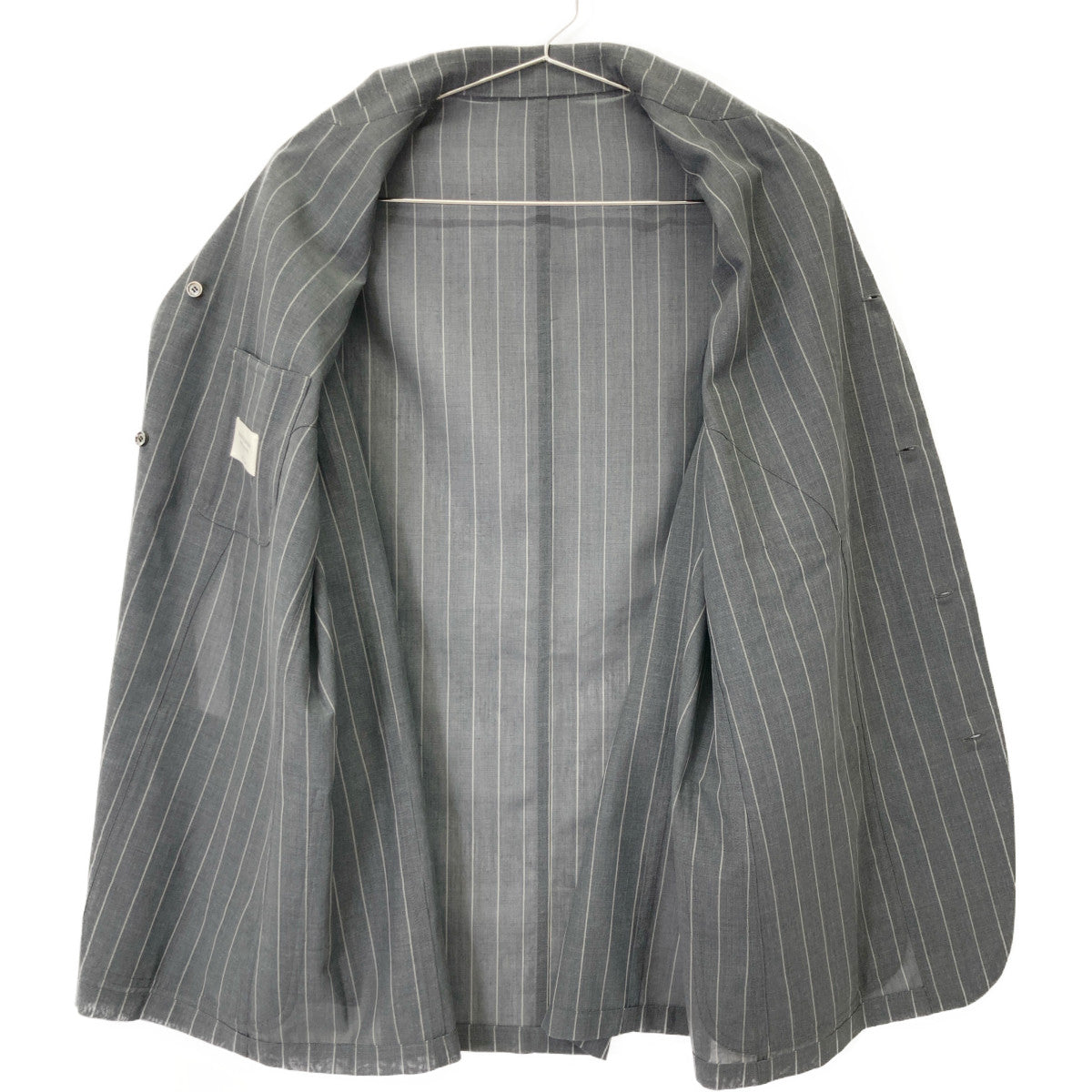 beautifulpeople ビューティフルピープル グレー wool silk stripe shirtjacket リバーシブルジャケット ジャケット
