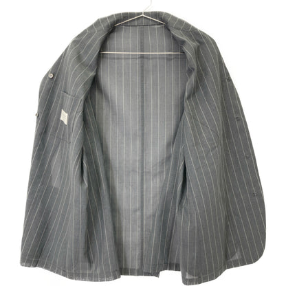 beautifulpeople ビューティフルピープル グレー wool silk stripe shirtjacket リバーシブルジャケット ジャケット