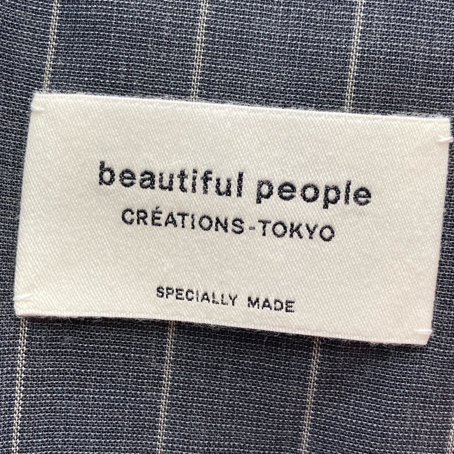 beautifulpeople ビューティフルピープル グレー wool silk stripe shirtjacket リバーシブルジャケット ジャケット