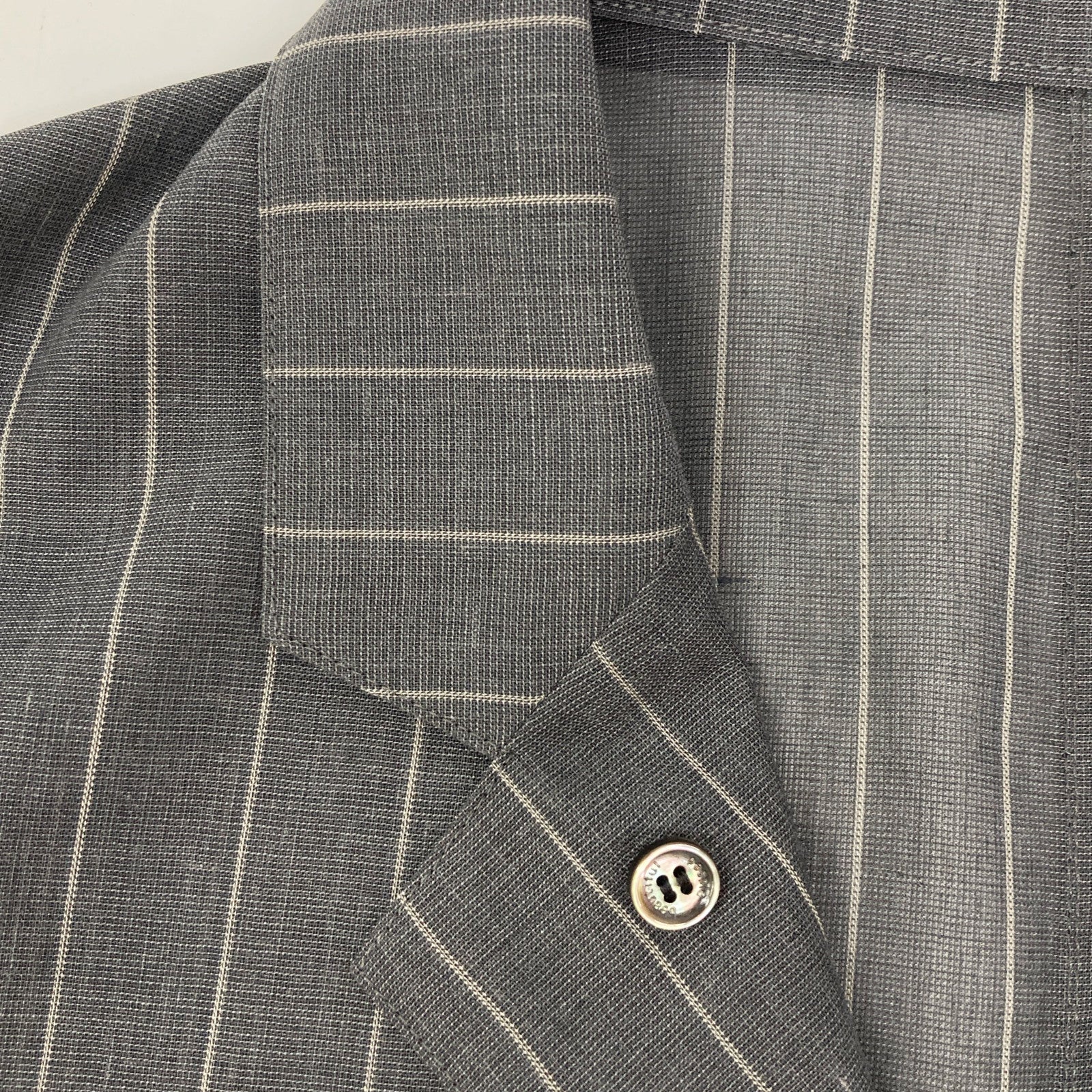 beautifulpeople ビューティフルピープル グレー wool silk stripe shirtjacket リバーシブルジャケット ジャケット