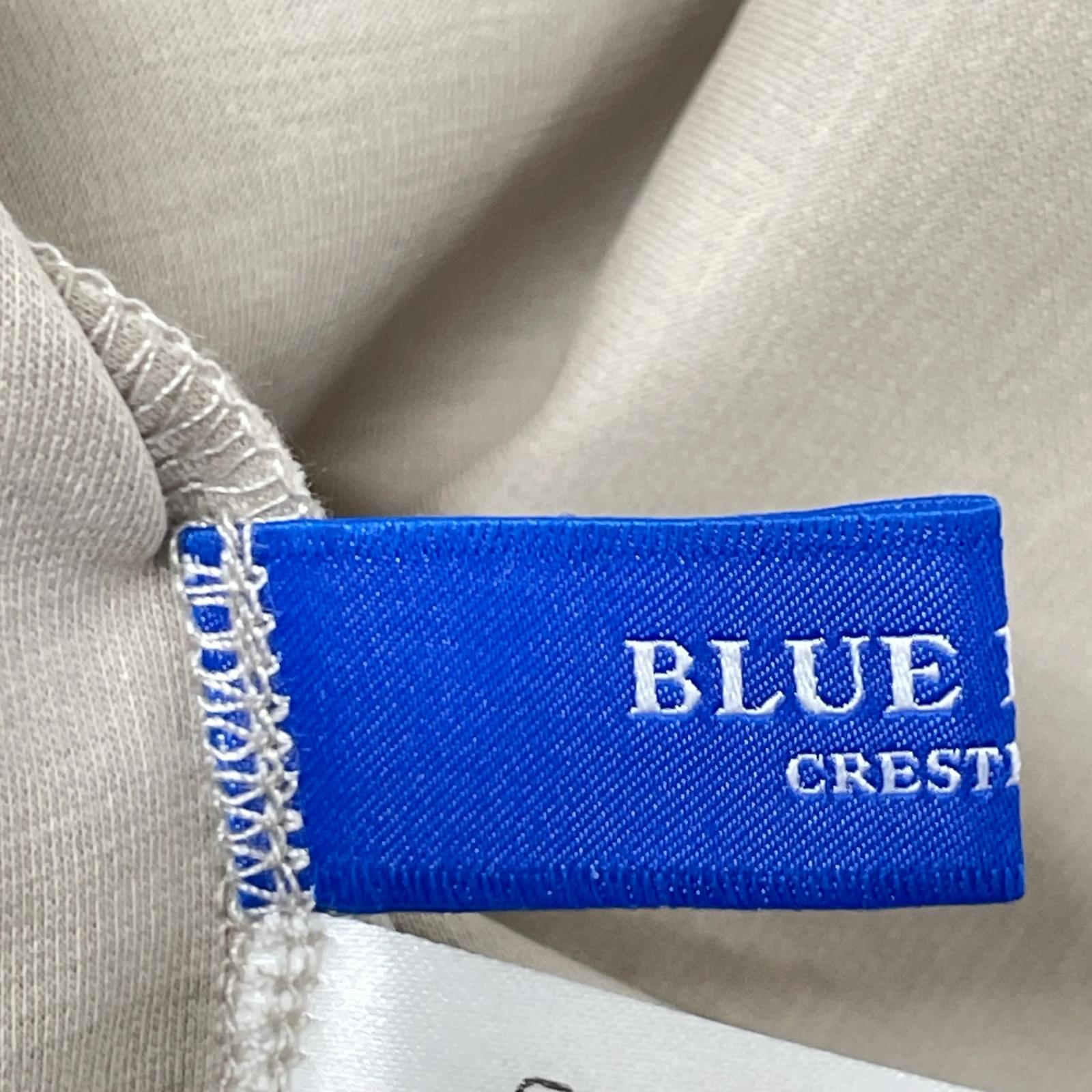 BLUE LABEL CRESTBRIDGE 2024 Beige Cotton Ponte Bow Collar Top 36
