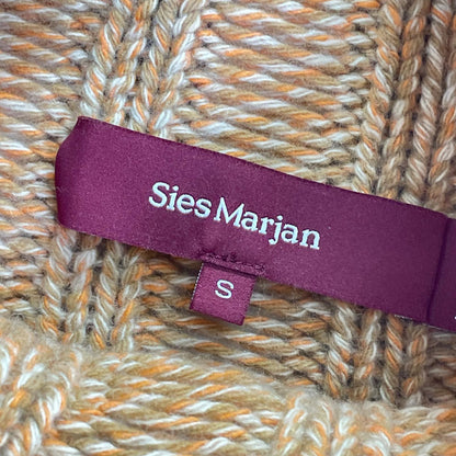 sies marjan Apricot Melange Cashmere Turtleneck Sweater Knit Top S