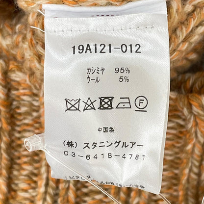sies marjan Apricot Melange Cashmere Turtleneck Sweater Knit Top S