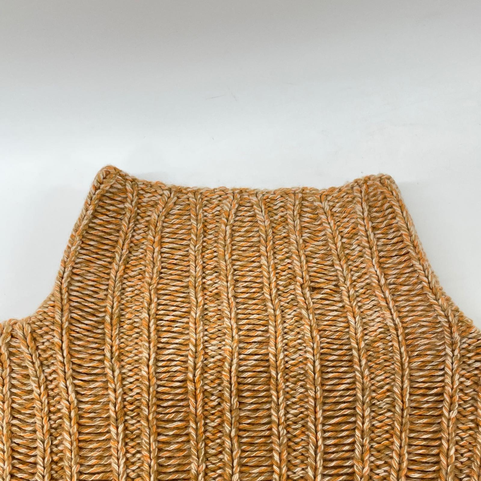 sies marjan Apricot Melange Cashmere Turtleneck Sweater Knit Top S