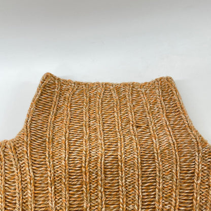 sies marjan Apricot Melange Cashmere Turtleneck Sweater Knit Top S