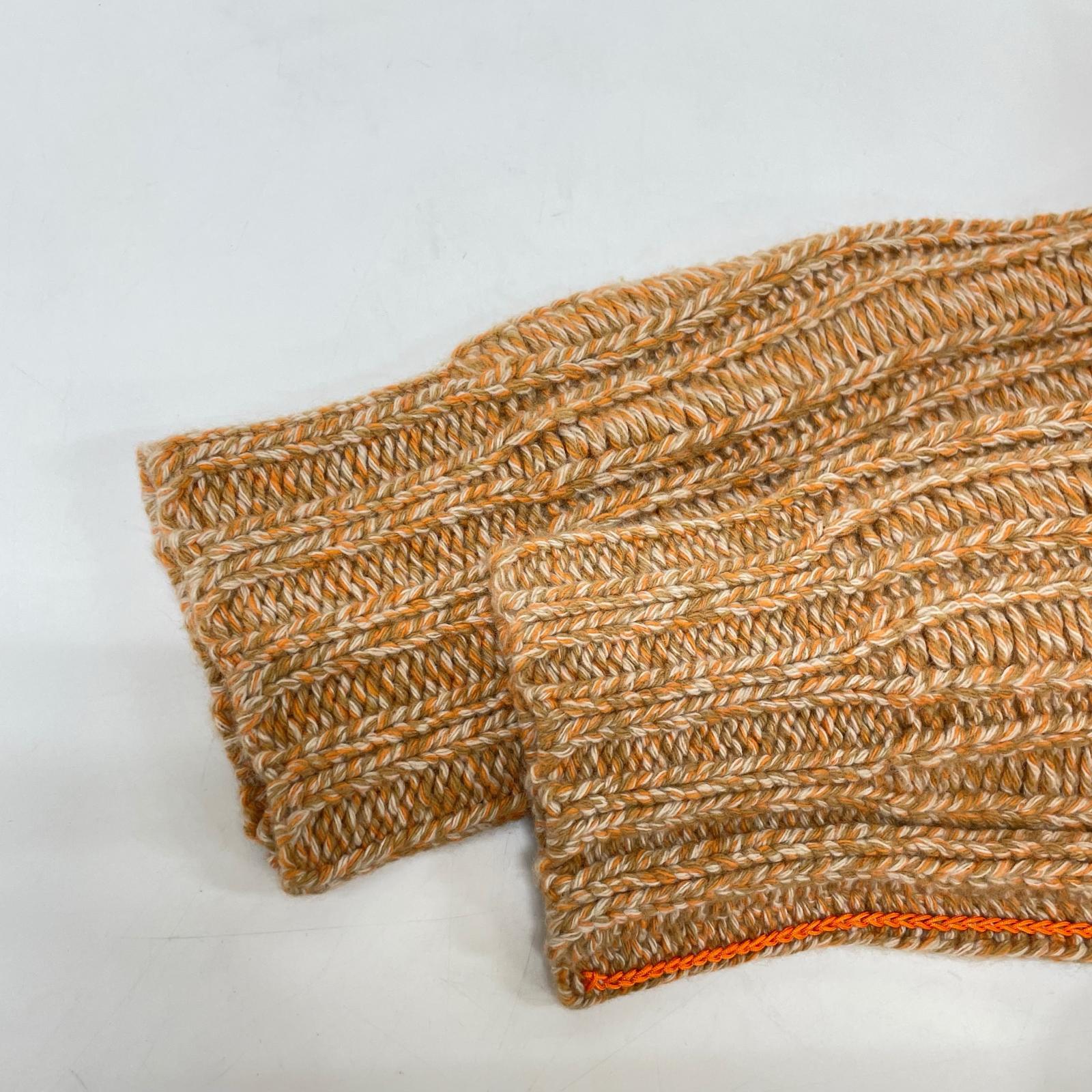 sies marjan Apricot Melange Cashmere Turtleneck Sweater Knit Top S