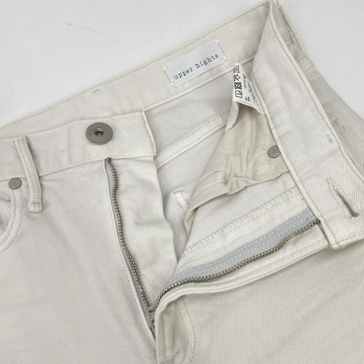 upper hights アッパーハイツ white THE H-RISE STELLA skinny pants bottoms