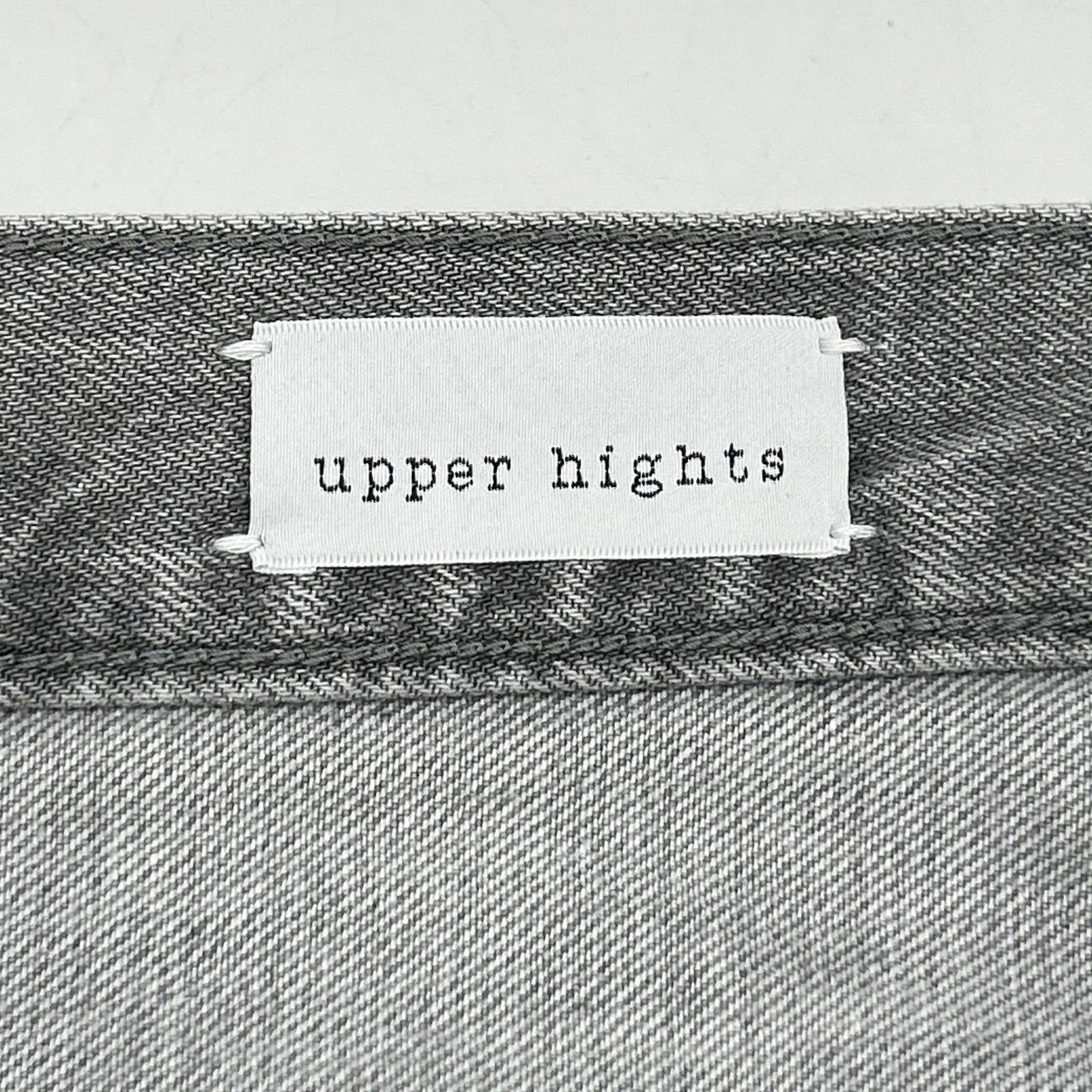 upper hights アッパーハイツ ｸﾞﾚｰ ﾀﾞﾒｰｼﾞ加工 ﾃｰﾊﾟｰﾄﾞﾃﾞﾆﾑﾊﾟﾝﾂ ボトムス 22
