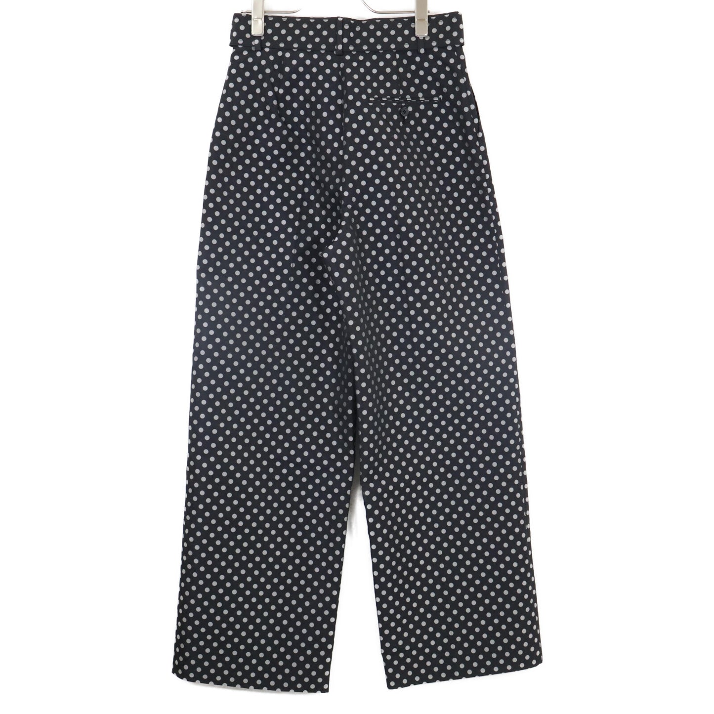 LE CIEL BLEU Le Ciel Bleu 23AW Black Dot Belted Wide Pants Bottoms 38 Women's