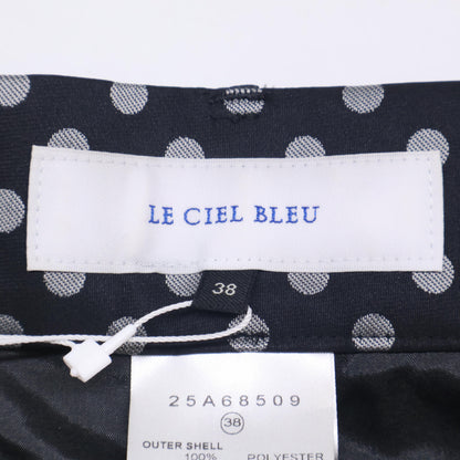 LE CIEL BLEU Le Ciel Bleu 23AW Black Dot Belted Wide Pants Bottoms 38 Women's