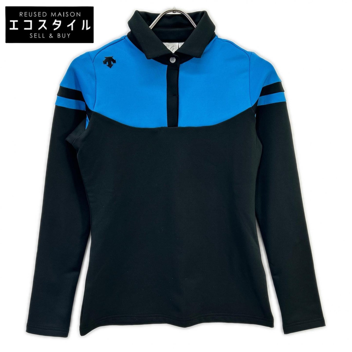 DESCENTE デサント DGWMJB07 ﾌﾞﾗｯｸ ﾋｰﾄﾅﾋﾞ ﾛﾝｸﾞｽﾘｰﾌﾞｼｬﾂ トップス S