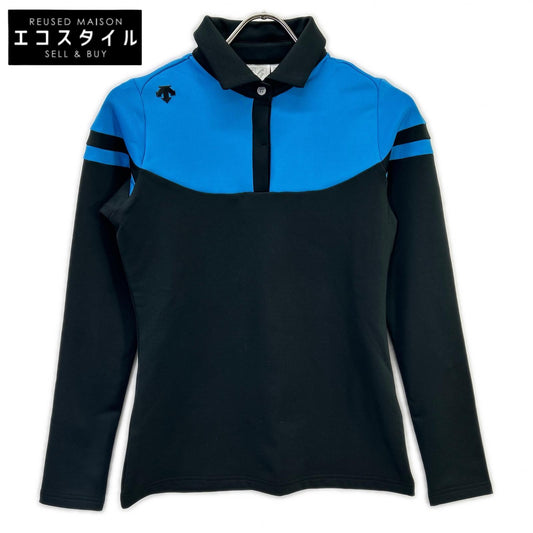 DESCENTE デサント DGWMJB07 ﾌﾞﾗｯｸ ﾋｰﾄﾅﾋﾞ ﾛﾝｸﾞｽﾘｰﾌﾞｼｬﾂ トップス S