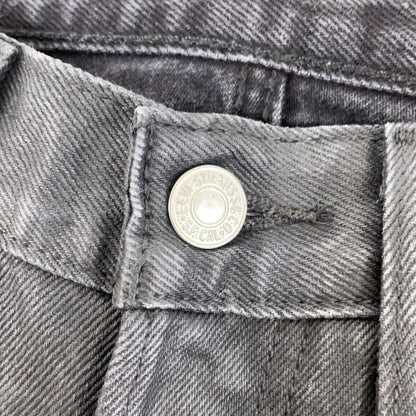 LEVI‘S 李维斯 【PREMIUM】501 黑色 棉质 纽扣门襟 直筒牛仔裤 下装