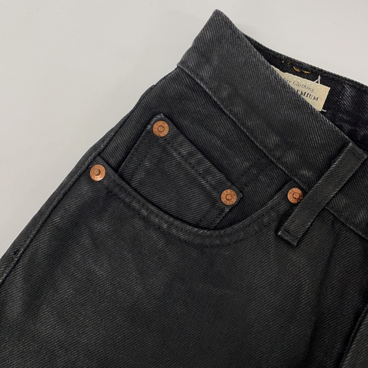 LEVI‘S 李维斯 【PREMIUM】501 黑色 棉质 纽扣门襟 直筒牛仔裤 下装