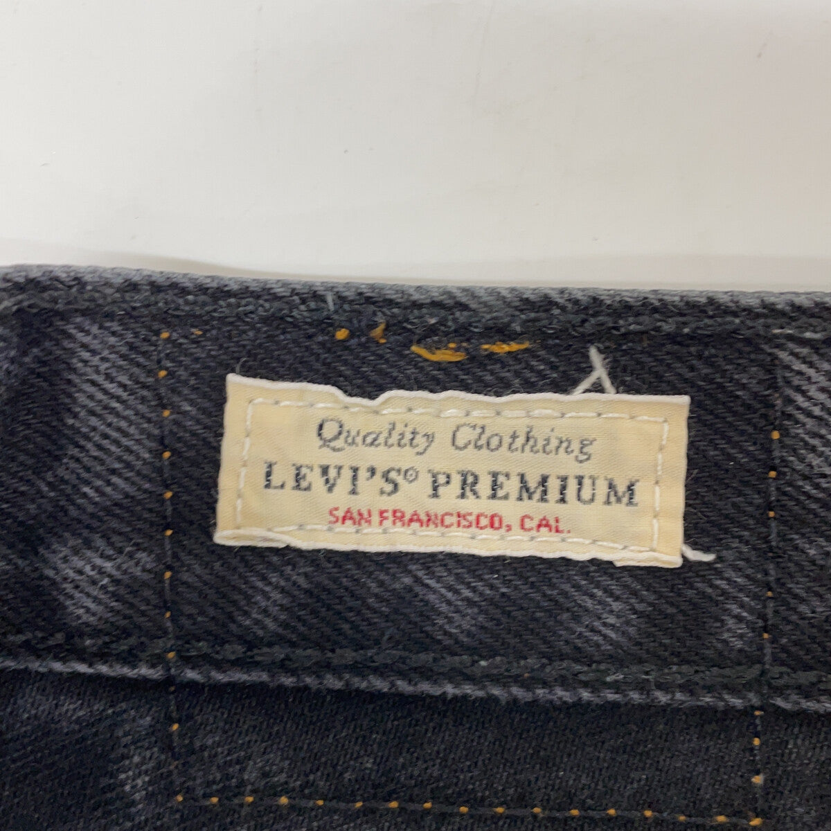 LEVI‘S 李维斯 【PREMIUM】501 黑色 棉质 纽扣门襟 直筒牛仔裤 下装