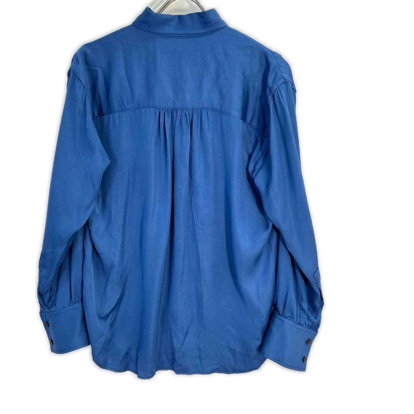 SINME シンメ SS15-06 蓝色长袖牛津纺衬衫 女式上衣 M