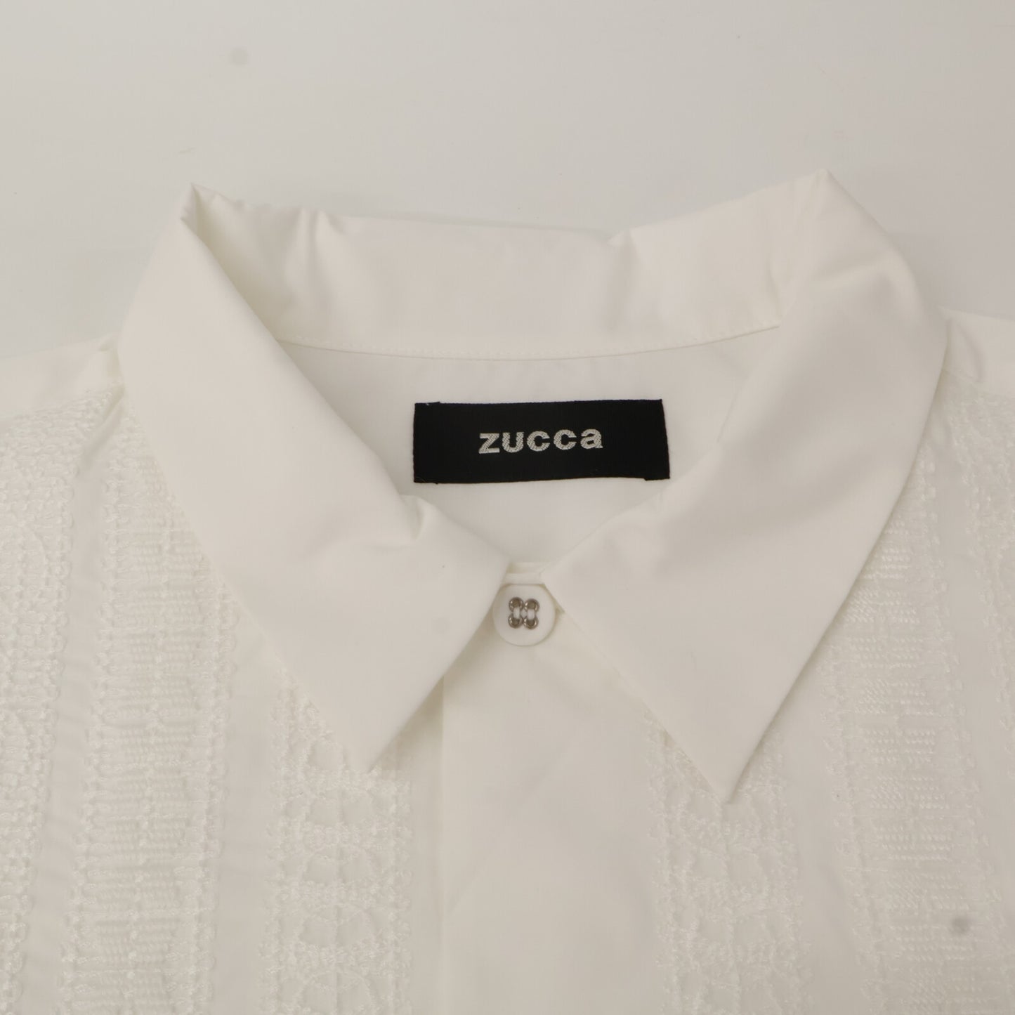 ZUCCa 祖卡 【美品】CZ54FK520 梯形蕾丝刺绣 短袖衬衫/上衣 M 男士