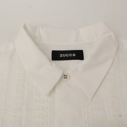 ZUCCa 祖卡 【美品】CZ54FK520 梯形蕾丝刺绣 短袖衬衫/上衣 M 男士