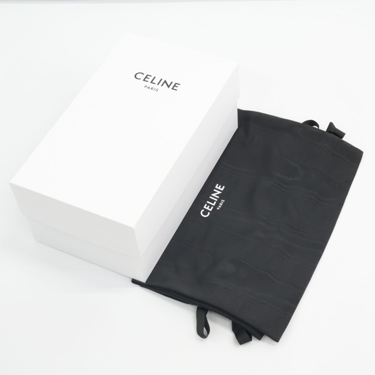 CELINE BILLY Chunky Sandals in Calfskin & Textile
