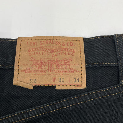LEVI'S Levi's 90s Black 512 Old Overdyed Button Fly Denim Pants Bottoms