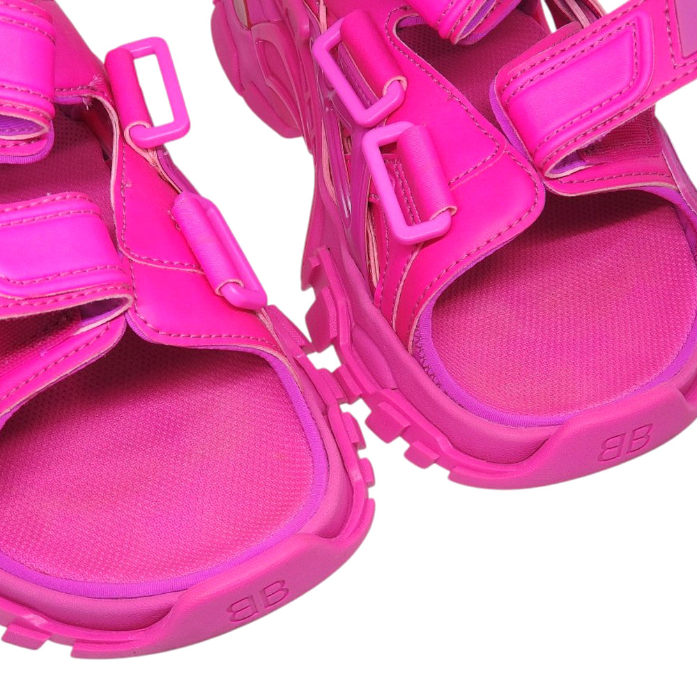 BALENCIAGA 巴黎世家 美品 Track Sandal 运动凉鞋 女士 粉色 36 617543 鞋履