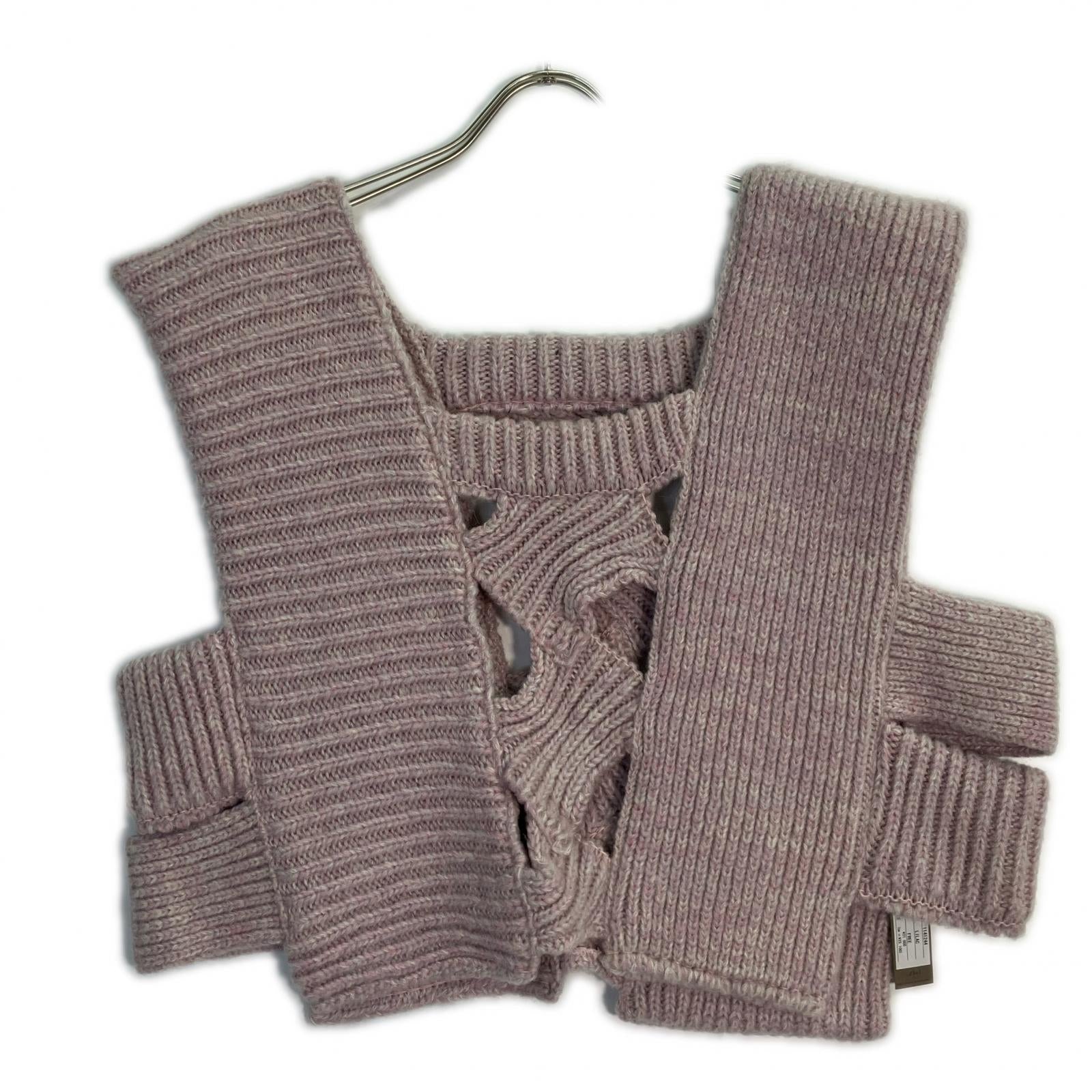 Abel Lilac Loose Knit Vest Vest F