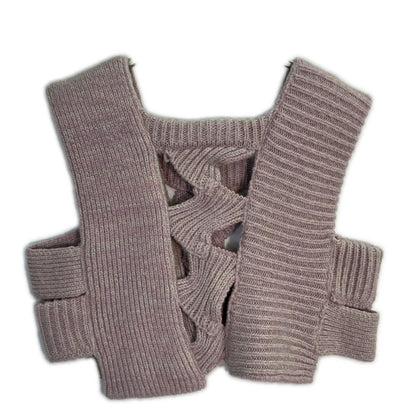 Abel Lilac Loose Knit Vest Vest F