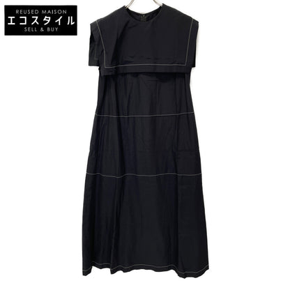 LE PHIL LE PHIL 534-1140500 Black Rustic Lawn Sailor Collar Dress Dress 1 Ladies