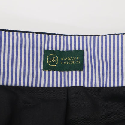 IGARASHI TROUSERS 五十岚西裤 海军蓝泡泡纱面料 侧边调节扣 工装短裤 下装