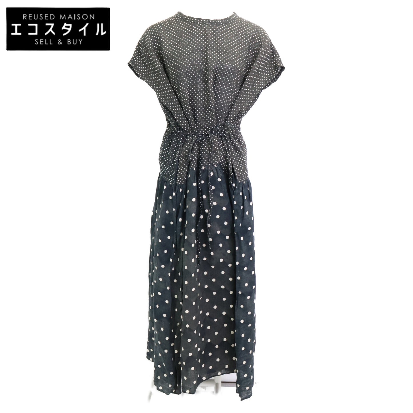 45R 【Like New/24SS】70650392 Linen Dot Print Dress