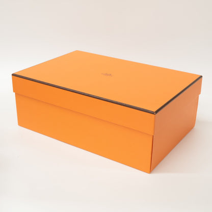 HERMES Hermes [Beautiful] Gaby 60 Gaby 60 Chaine Gourmette Chaine Torsade Chunky Heel Shoes