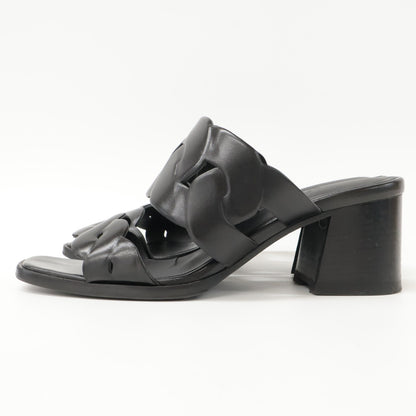 HERMES Hermes [Beautiful] Gaby 60 Gaby 60 Chaine Gourmette Chaine Torsade Chunky Heel Shoes