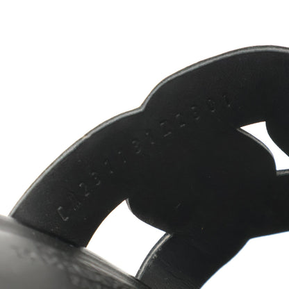 HERMES Hermes [Beautiful] Gaby 60 Gaby 60 Chaine Gourmette Chaine Torsade Chunky Heel Shoes
