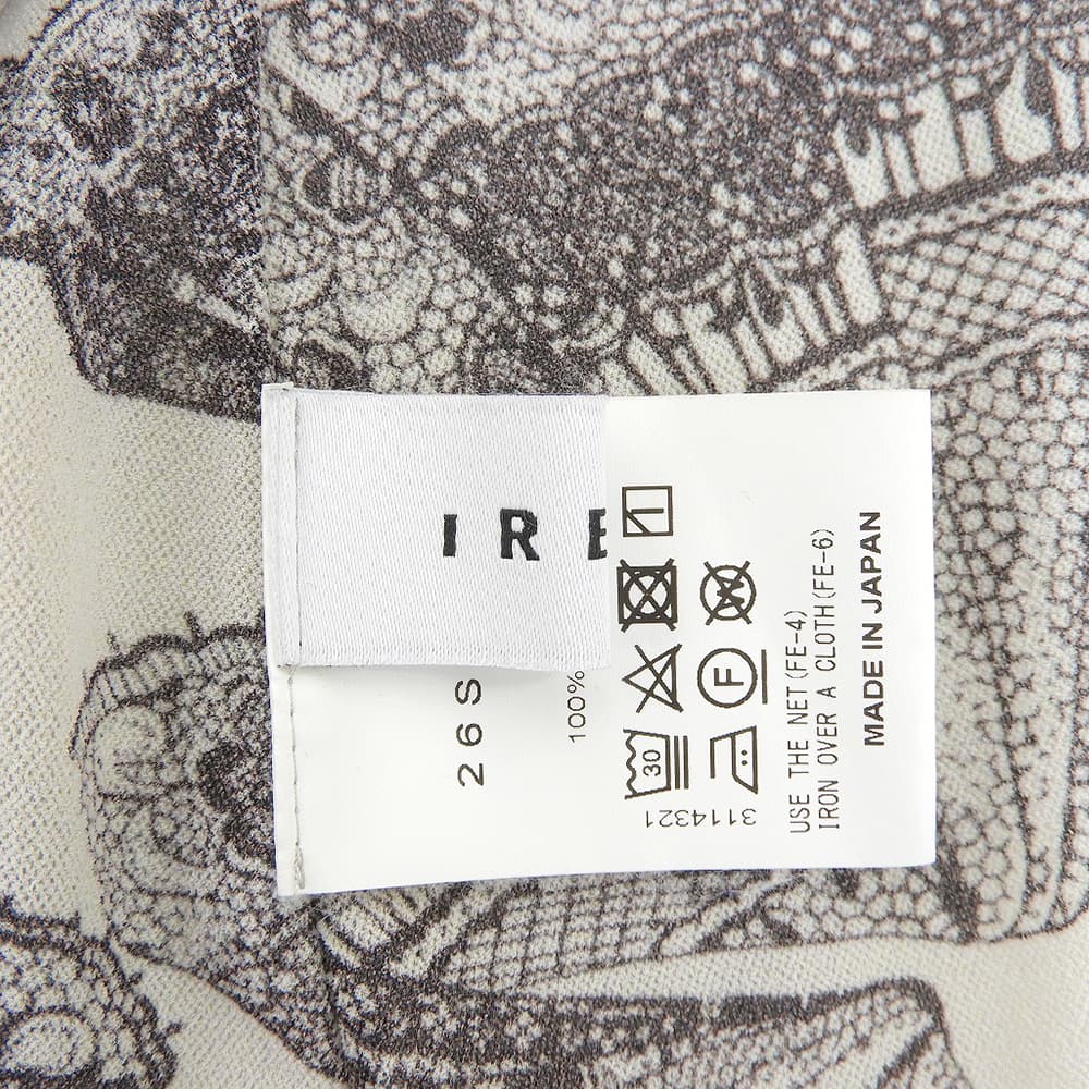美品 Lace Print Mesh Tops 上衣 女款 灰色 黑色 36 24SS 上衣 36 女款