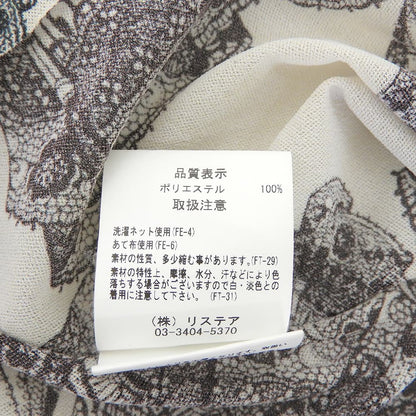 美品 Lace Print Mesh Tops 上衣 女款 灰色 黑色 36 24SS 上衣 36 女款