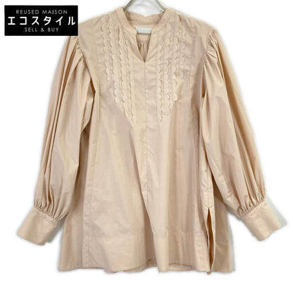 CELFORD Light Pink Scalloped Volume Tunic Top ONE