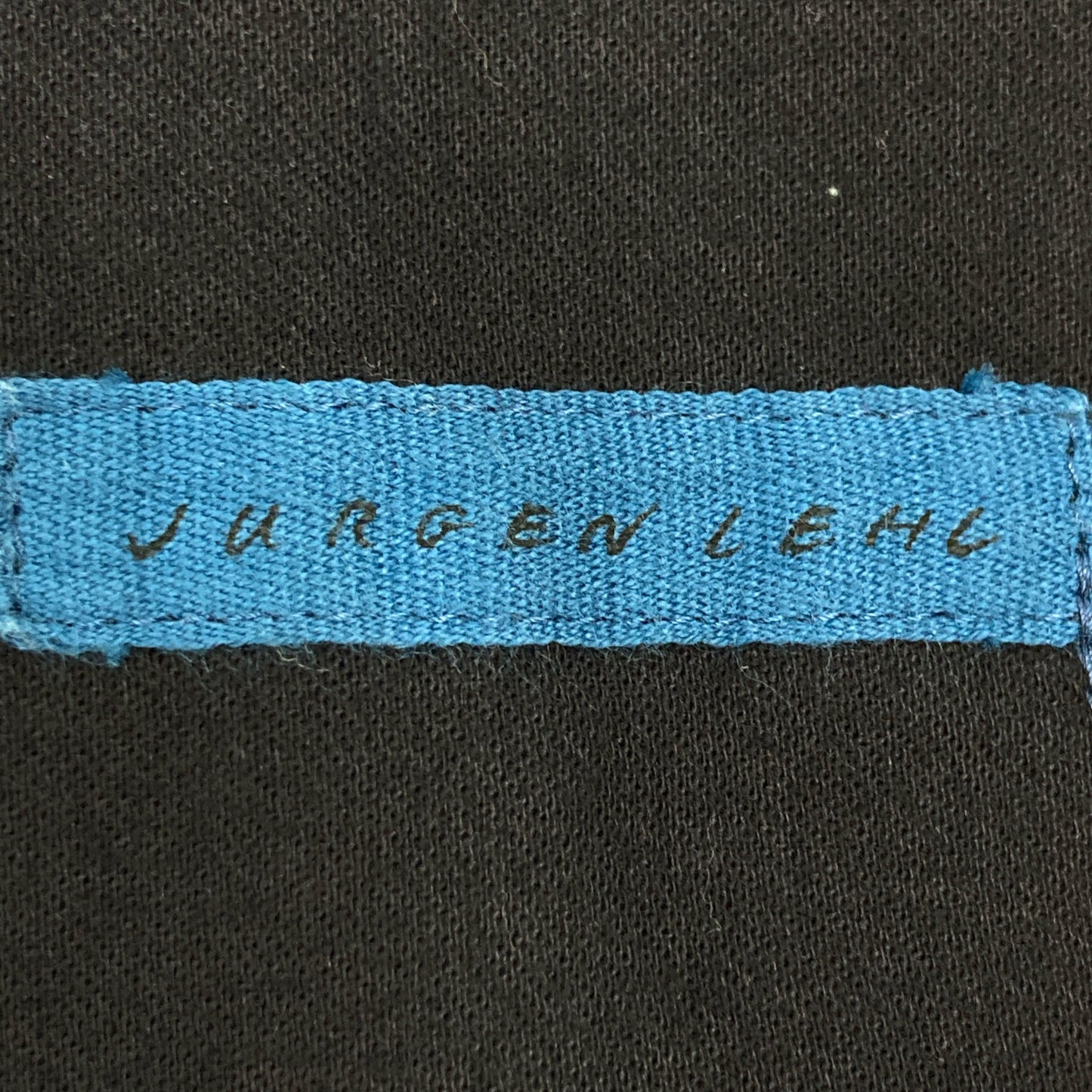 JURGEN LEHL J0141FA321 Blue Cotton Linen Boat Neck Tunic Dress M Women's
