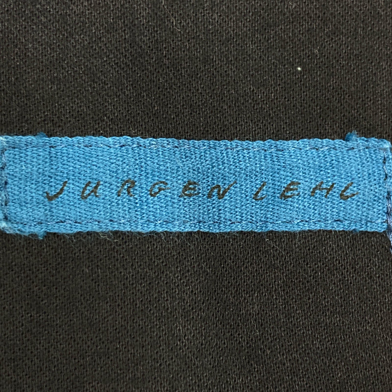 JURGEN LEHL J0141FA321 Blue Cotton Linen Boat Neck Tunic Dress M Women's