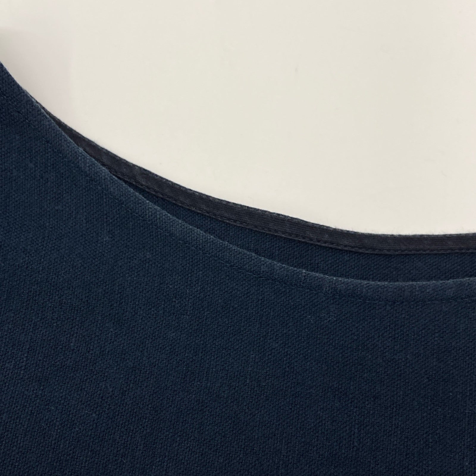 JURGEN LEHL J0141FA321 Blue Cotton Linen Boat Neck Tunic Dress M Women's