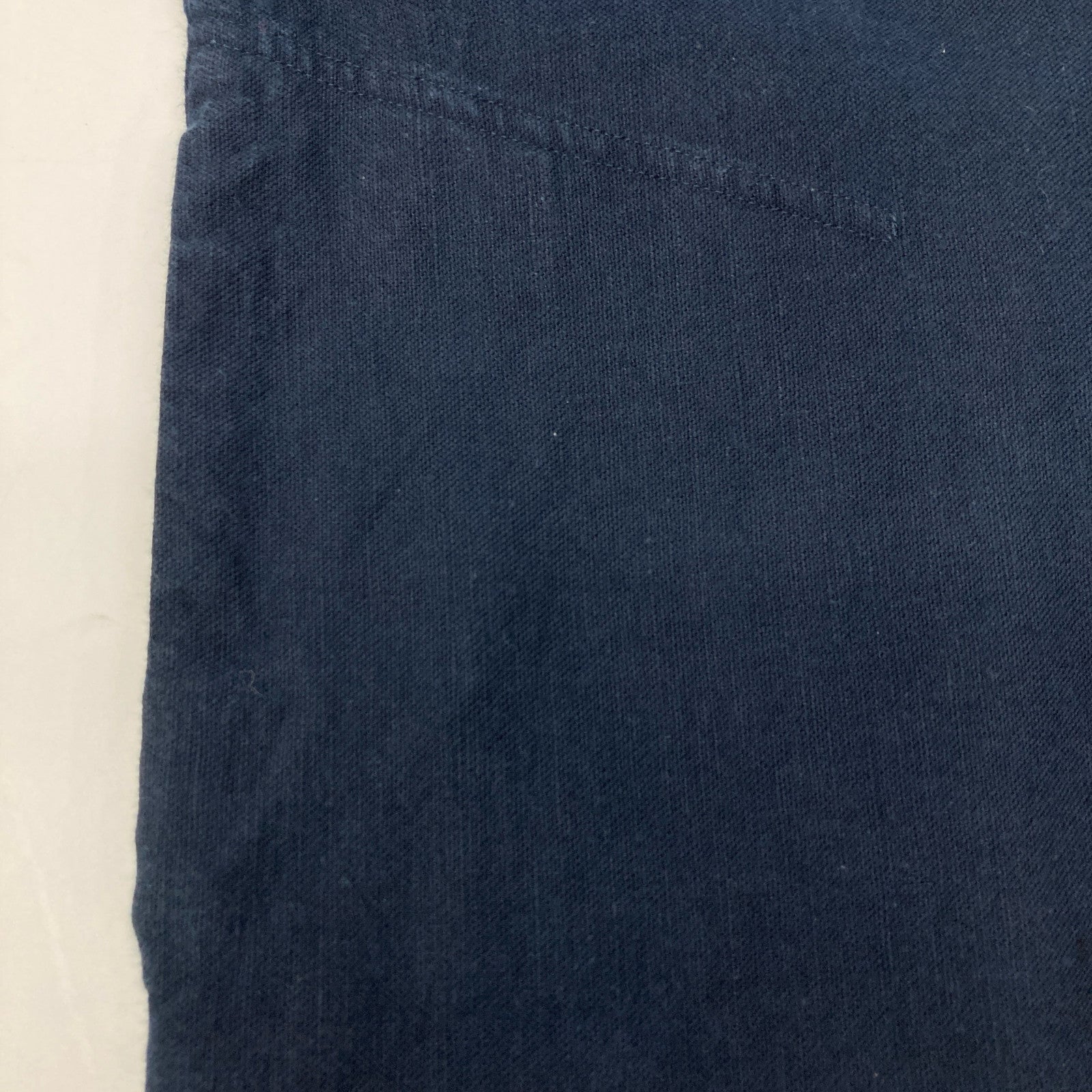 JURGEN LEHL J0141FA321 Blue Cotton Linen Boat Neck Tunic Dress M Women's