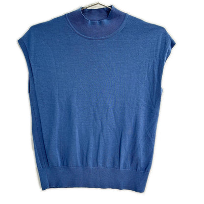 theory luxe 奢华理论 24AW 03-4301716 浅蓝色 羊毛 法式袖 针织衫 上衣 S32
