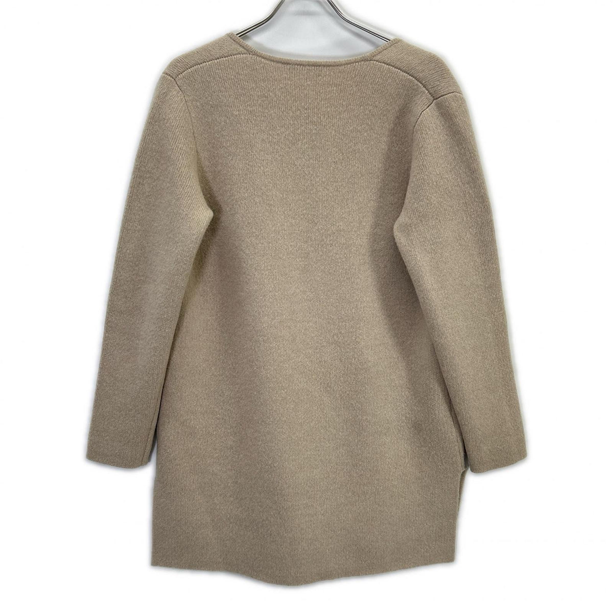 theory luxe セオリーリュクス beige wool×alpaca double-breasted long knit cardigan tops
