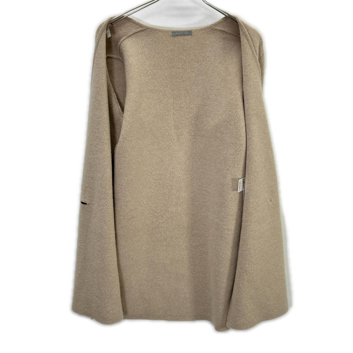 theory luxe セオリーリュクス beige wool×alpaca double-breasted long knit cardigan tops