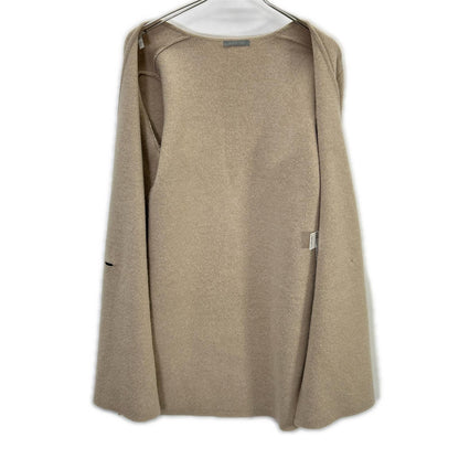 theory luxe セオリーリュクス beige wool×alpaca double-breasted long knit cardigan tops