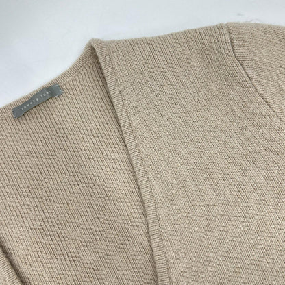 theory luxe セオリーリュクス beige wool×alpaca double-breasted long knit cardigan tops