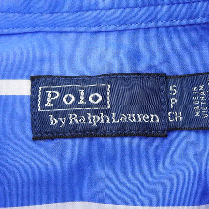 POLO RALPH LAUREN 拉尔夫·劳伦 蓝色条纹纯棉衬衫裙 短袖连衣裙 女式 S 连衣裙
