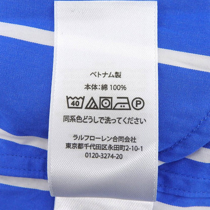 POLO RALPH LAUREN 拉尔夫·劳伦 蓝色条纹纯棉衬衫裙 短袖连衣裙 女式 S 连衣裙
