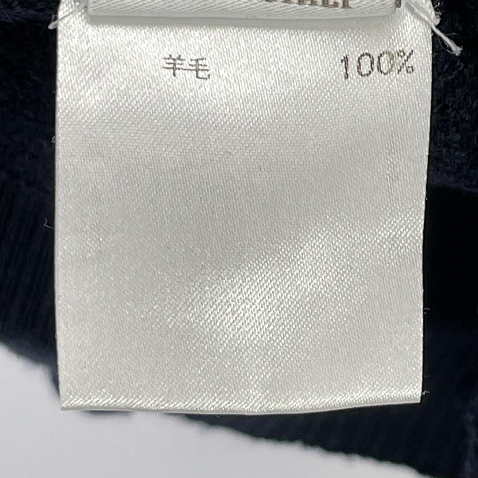 2101823 Navy Wool Crewneck Long-Sleeve Waffle Knit Thermal Top Men's