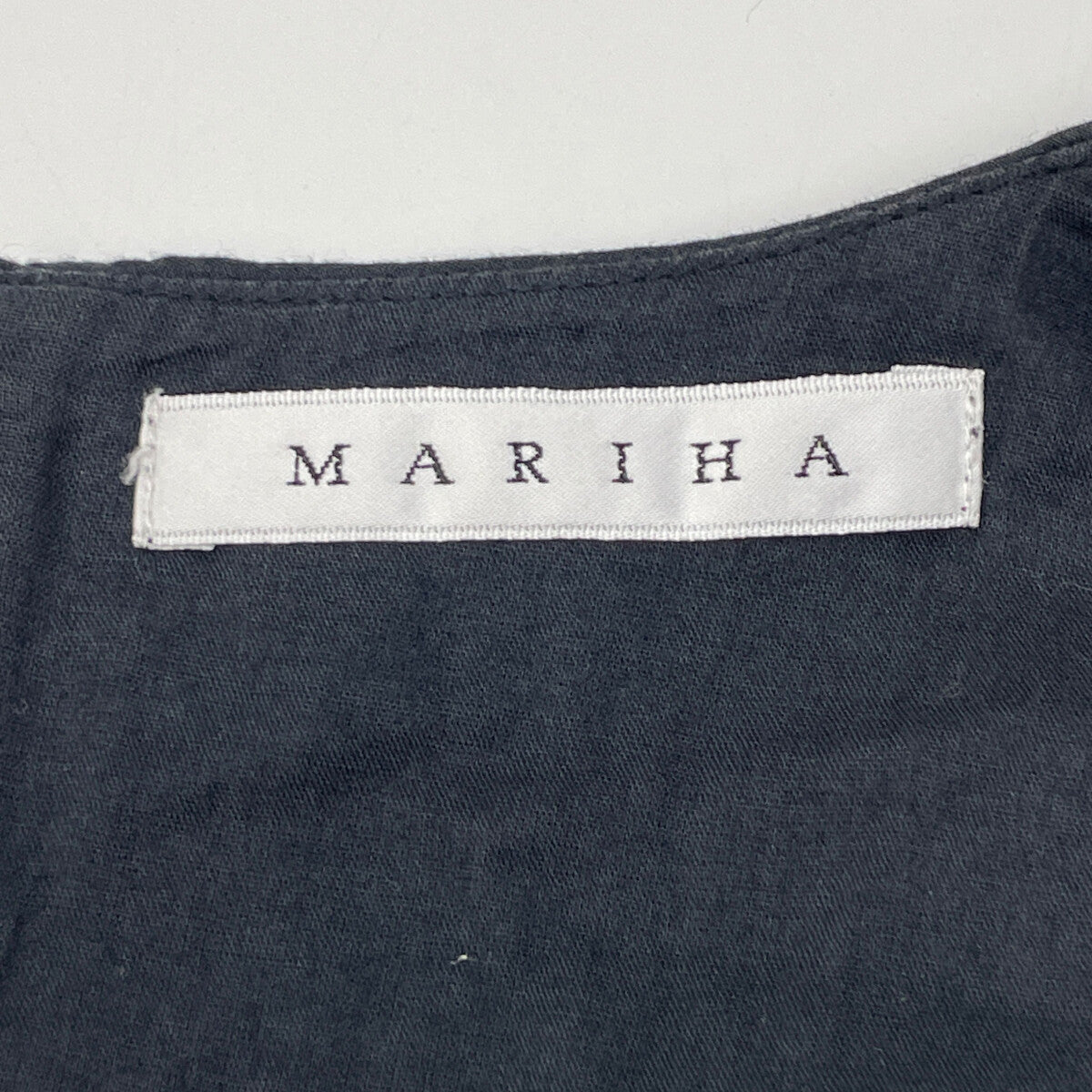 MARIHA Mariha 黑色纯棉无袖连衣裙 连衣裙
