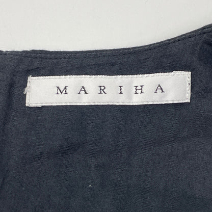 MARIHA Mariha 黑色纯棉无袖连衣裙 连衣裙